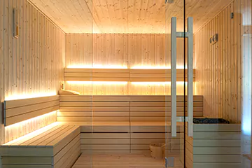 Modern Sauna Setup in Keswick, Ontario