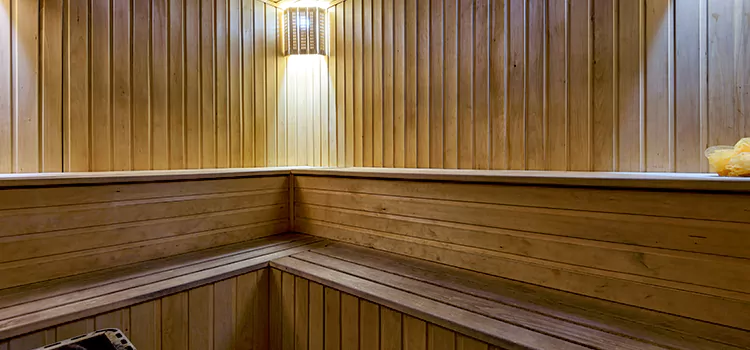 Modern Outdoor Sauna  Setup in Keswick, Ontario