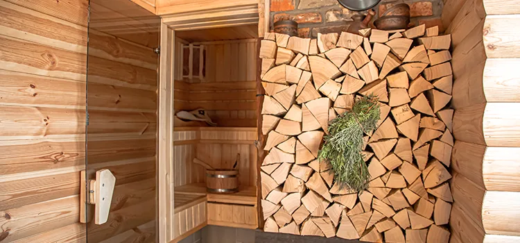 Eucalyptus Wood Sauna Walls Repair And Installation in Keswick, ON